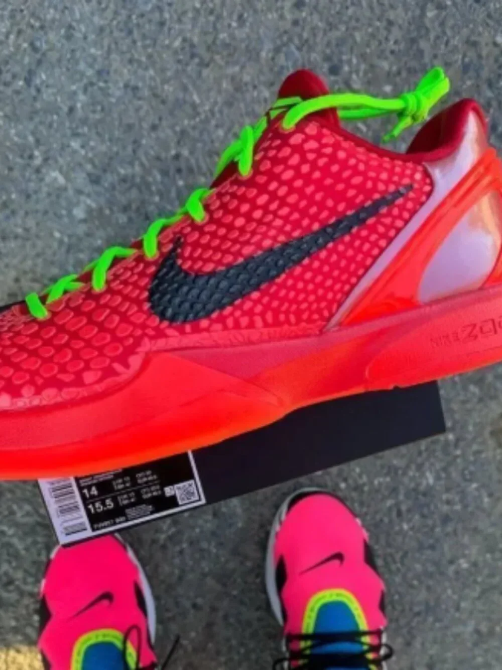 Nike Kobe 6 Protro Reverse Grinch Bright Crimson